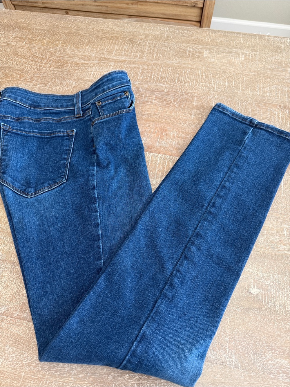 NYDJ Marilyn Straight Jeans in Deep Blue Wash
